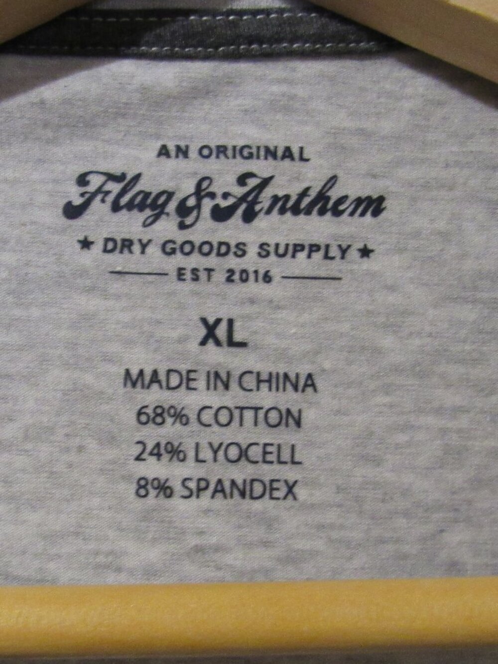 Flag & Anthem Long-Sleeve Henley Shirt - XL - Picture 3 of 4